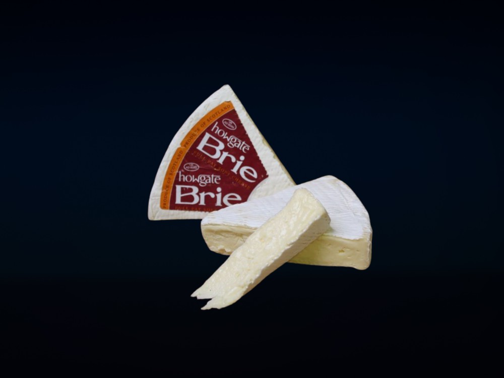 Howgate Kintyre Brie cheese made using Ayrshire cows milk