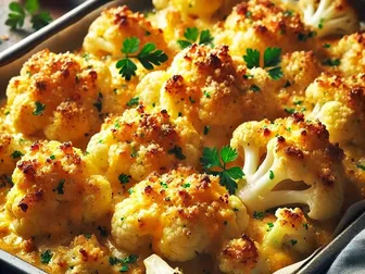 Oven-roasted Cauliflower With Gouda Cheese