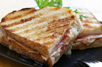 Thumbnail for Brie Sandwich with Turkey and Cranberry Sauce